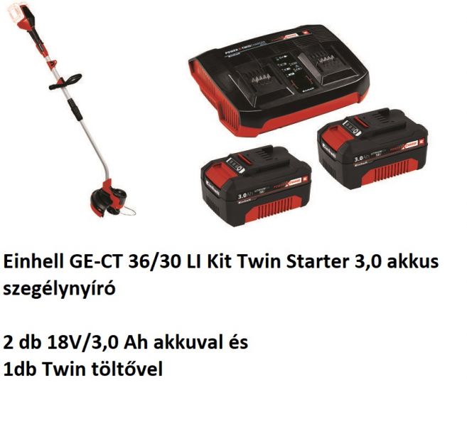 Einhell GE-CT 36/30 LI E Kit Twin Starter 3,0