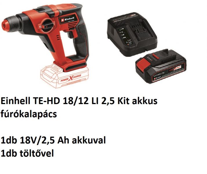 Einhell TE-HD 18/2 LI 2,5 Kit