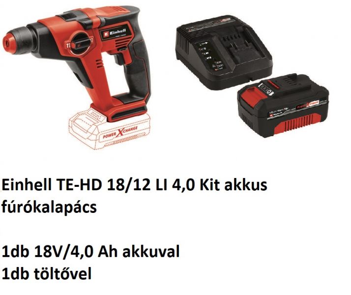 Einhell TE-HD 18/2 LI 4,0 Kit