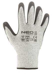Neo Tools 97-610-9 védőkesztyű vágásbiztos Nitril bevonattal, 4X43D, 9-es méret