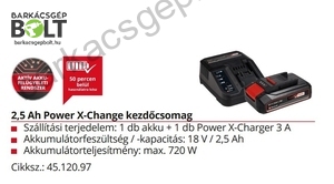 Einhell 18V 2,5 Ah Power X-Change Starter-Kit (4512097)