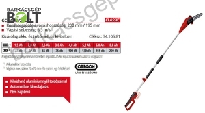 Einhell GC-LC 18/20 LI T-Solo akkus magassági ágvágó (3410581)