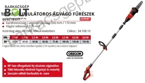 Einhell GE-LC 18 LI T-Solo akkus magassági ágvágó (3410810)