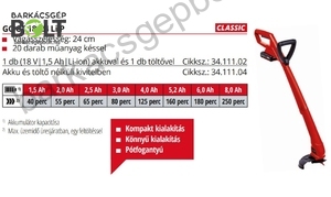 Einhell GC-CT 18/24 LI P-Solo akkus fűszegélynyíró (3411104)