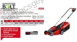 Einhell GE-CM 18/30 LI-Solo akkus fűnyíró (3413157)