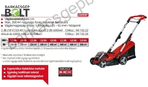 Einhell GE-CM 36/34-1 LI-Solo akkus fűnyíró (3413226)