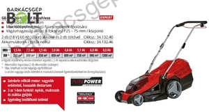 Einhell GE-CM 36/43 LI M-Solo akkus fűnyíró (3413246)