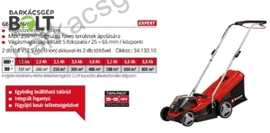 Einhell GE-CM 36/33 LI Kit (2X2,5Ah) akkus fűnyíró (3413210)