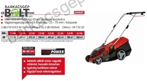 Einhell GE-CM 36/36 LI Kit (2X4,0Ah) akkus fűnyíró (3413230)