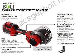 Einhell PICOBELLA 18/90-Solo akkus tisztítókefe (3424220)