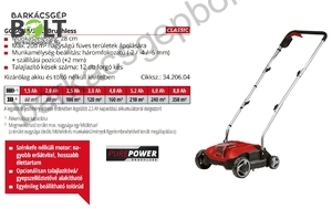 Einhell GC-SC 18/28 LI-Solo akkus talajlazító és gyepszellőztető (3420604)