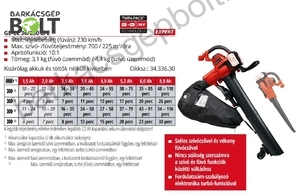 Einhell GE-CL 36/230 Li E -Solo akkus lombszívó lombfújó (3433630)