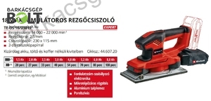 Einhell TE-OS 18/230 Li-Solo akkus rezgőcsiszoló (4460720)