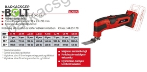 Einhell TC-MG 18 Li-Solo akkus multicsiszoló (4465170)