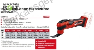 Einhell VARRITO LI-Solo akkus multicsiszoló (4465160)