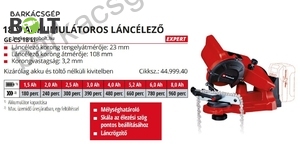 Einhell GE-CS 18 Li-Solo akkus láncélező (4499940)