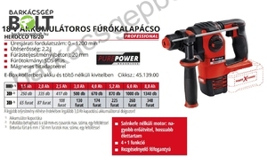 Einhell HEROCCO 18/20 LI-Solo akkus fúrókalapács (4513900)