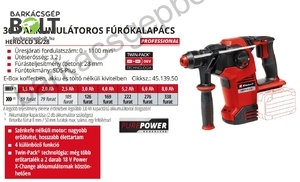 Einhell HEROCCO 36/28 LI-Solo akkus fúrókalapács (4513950)