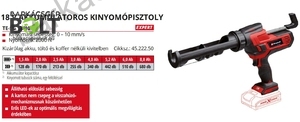 Einhell TE-SG 18/10 Li-Solo akkus kinyomópisztoly (4522250)