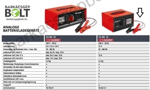 Einhell CC-BC 12 akkutöltő (1056721)