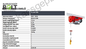 Einhell TC-EH 250 elektromos emelő (2255130)