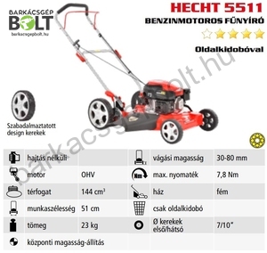 Hecht 5511 benzinmotoros fűnyíró