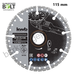 KWB 789140 gyémánt vágótárcsa 115 mm