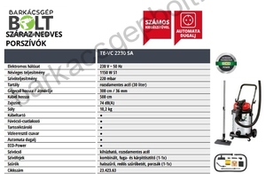 Einhell TE-VC 2230 SA elektromos száraz-nedves porszívó (2342363)