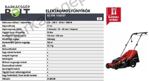 Einhell GC-EM 1600/37 elektromos fűnyíró (3400080)