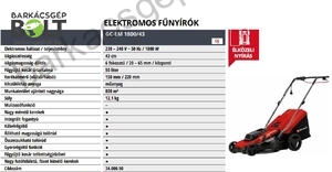 Einhell GC-EM 1800/43 elektromos fűnyíró (3400090)