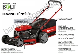 Einhell GC-PM 56/2 S HW benzinmotoros fűnyíró (3404860)