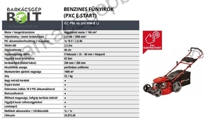 Einhell GC-PM 46 SM HW-E Li benzinmotoros fűnyíró (3407560)