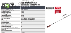 Einhell GC-HC 90/2046 T elektromos magassági ágvágó, sövényvágó (4501290)