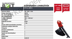 Einhell GC-EL 3024 E elektromos lombszívó lombfújó (3433370)