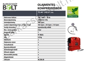 Einhell TC-AC 190 OF Set elektromos kompresszor (4020660)