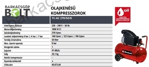 Einhell TC-AC 270/50/8 elektromos kompresszor (4007360)