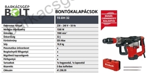 Einhell TE-DH 32 elektromos bontókalapács (4139099)