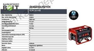 Einhell TC-PG 25/1/E5 benzinmotoros áramfejlesztő (4152600)