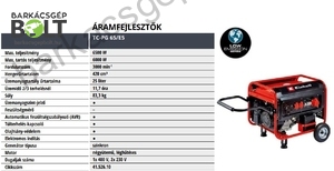 Einhell TC-PG 65/E5 benzinmotoros áramfejlesztő (4152610)