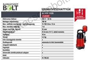 Einhell GC-DP 7835 elektromos szennyvízszivattyú (4170682)