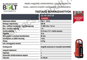 Einhell GC-SP 5511 IF elektromos vízmentesítő szivattyú (4170463)