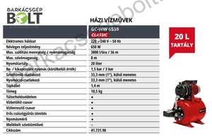 Einhell GC-WW 6538 elektromos házi vízmű (4173190)