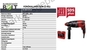 Einhell TC-RH 620 4F elektromos fúrókalapács (4257990)