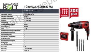 Einhell TC-RH 620 4F Kit elektromos fúrókalapács (4257992)