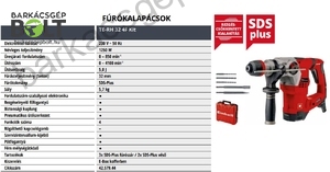 Einhell TE-RH 32 4F Kit elektromos fúrókalapács (4257944)