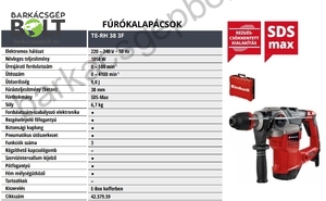 Einhell TE-RH 38 3F elektromos fúrókalapács (4257959)