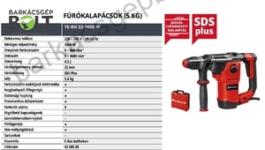 Einhell TE-RH 32-1600 4F elektromos fúrókalapács (4258508)