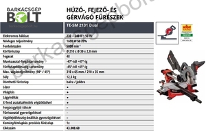 Einhell TE-SM 2131 Dual elektromos gérvágó fejező fűrész (4300860)