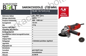 Einhell TE-AG 125/1010 CE Q elektromos sarokcsiszoló (4430890)