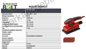 Einhell TC-OS 1520 elektromos rezgőcsiszoló (4460640)